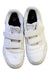 A White Sneakers from Adidas in size 11Y for boy. (Back View)