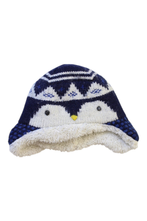 A Blue Winter Hats from Catimini in size 4T for neutral. (Front View)