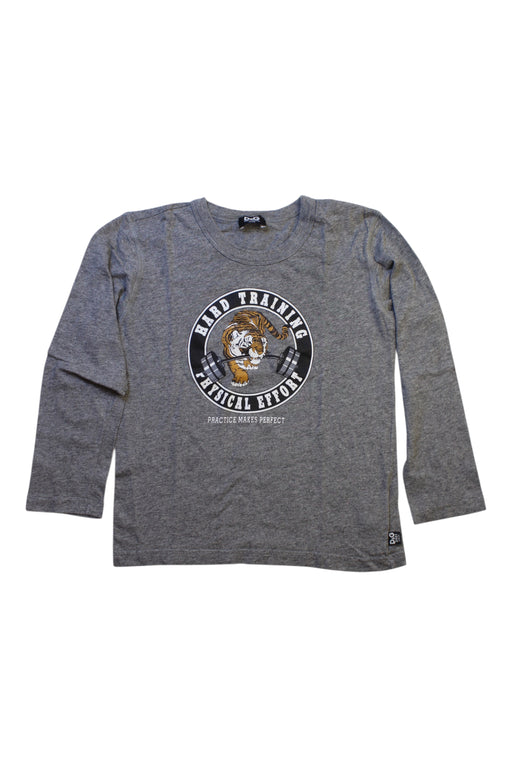 A Grey Long Sleeve T Shirts from Dolce & Gabbana in size 5T for boy. (Front View)