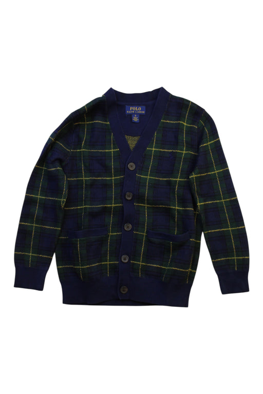 A Navy Cardigans from Polo Ralph Lauren in size 5T for boy. (Front View)
