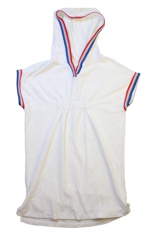 A White Cover Ups from Hanna Andersson in size 6T for girl. (Front View)