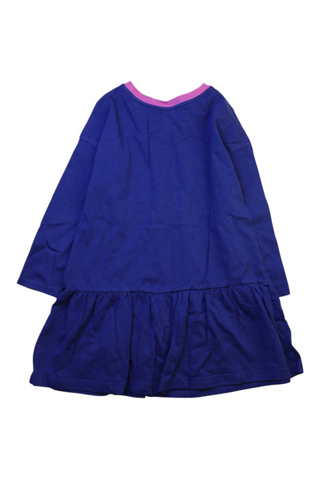 A Blue Long Sleeve Dresses from Hanna Andersson in size 5T for girl. (Back View)