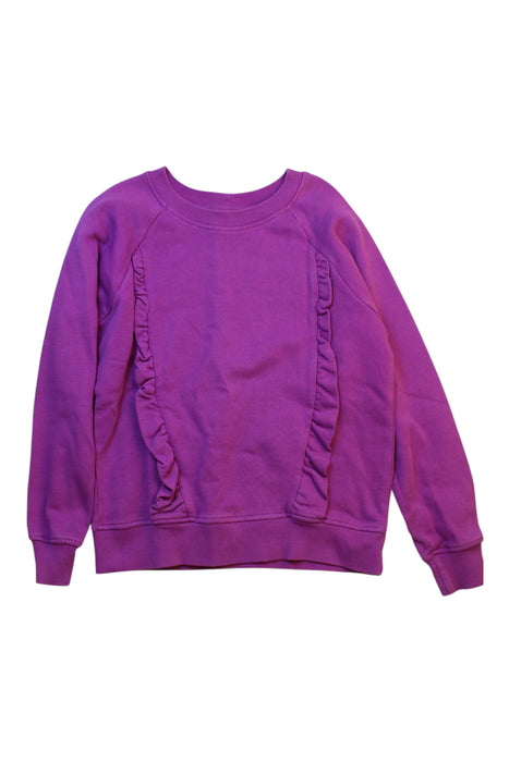 A Purple Crewneck Sweatshirts from Hanna Andersson in size 6T for girl. (Front View)