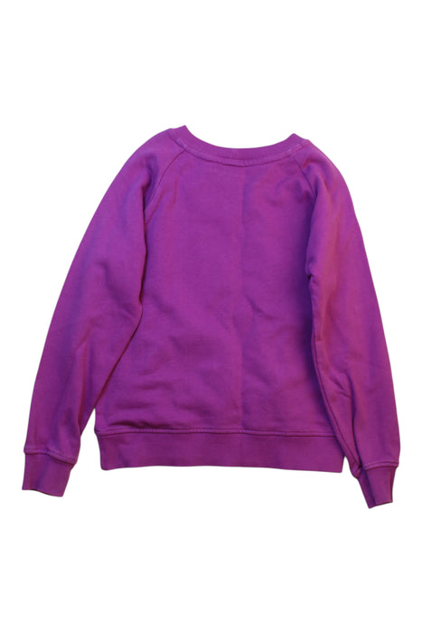 A Purple Crewneck Sweatshirts from Hanna Andersson in size 6T for girl. (Back View)