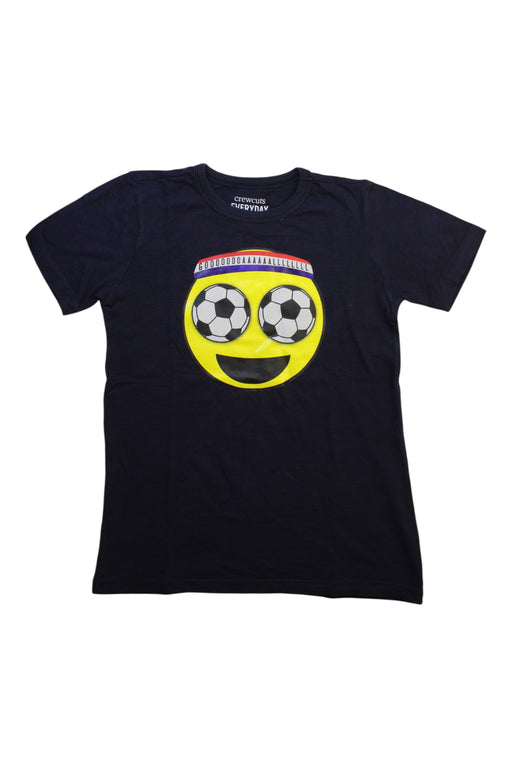 A Black Short Sleeve T Shirts from Crewcuts in size 8Y for boy. (Front View)