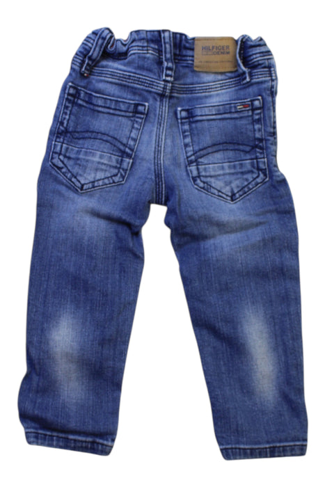 A Blue Jeans from Tommy Hilfiger in size 12-18M for boy. (Back View)