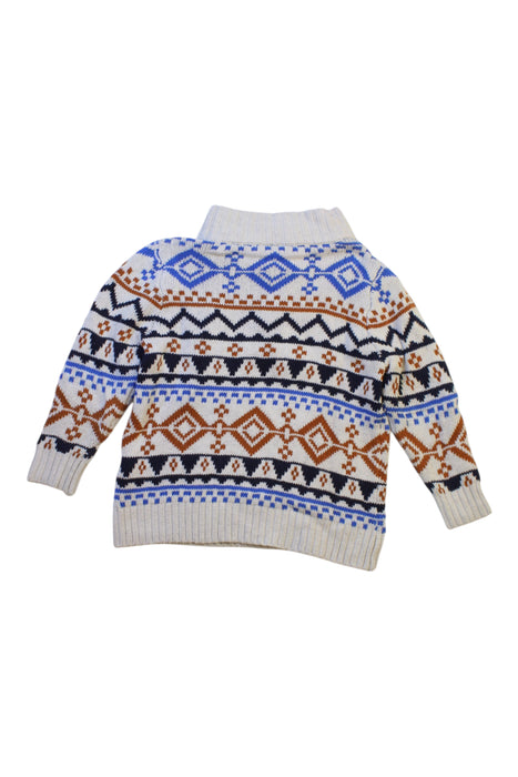 A Multicolour Buttoned Sweatshirts from Seed in size 2T for boy. (Back View)