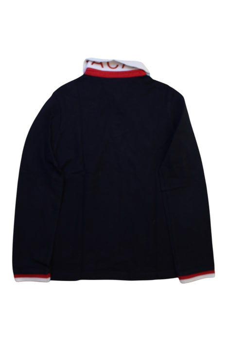 A Navy Long Sleeve Polos from Jacadi in size 8Y for boy. (Back View)