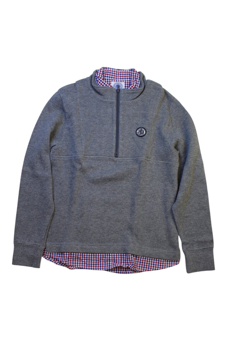 A Grey Zippered Sweatshirts from J.Press in size 8Y for boy. (Front View)