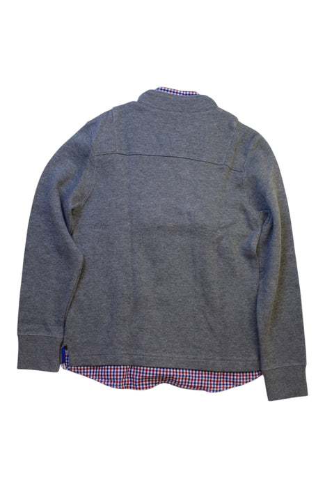 A Grey Zippered Sweatshirts from J.Press in size 8Y for boy. (Back View)