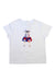 A White Short Sleeve T Shirts from Jacadi in size 4T for girl. (Front View)