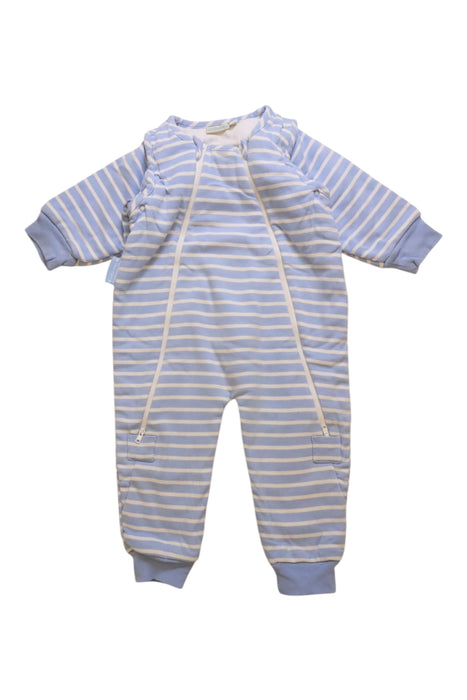 A Blue Onesies from Jojo Maman Bébé in size 12-18M for neutral. (Front View)