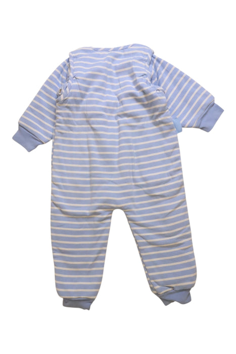 A Blue Onesies from Jojo Maman Bébé in size 12-18M for neutral. (Back View)