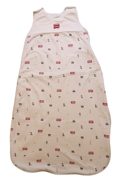 A White Sleepsacs from The Little White Company in size 6-12M for neutral. (Front View)