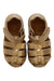 A Gold Sandals from Zig+Star in size 12-18M for girl. (Back View)