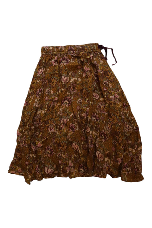 A Brown Long Skirts from Excuse My French in size 4T for girl. (Front View)