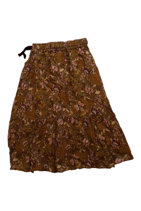 A Brown Long Skirts from Excuse My French in size 4T for girl. (Back View)