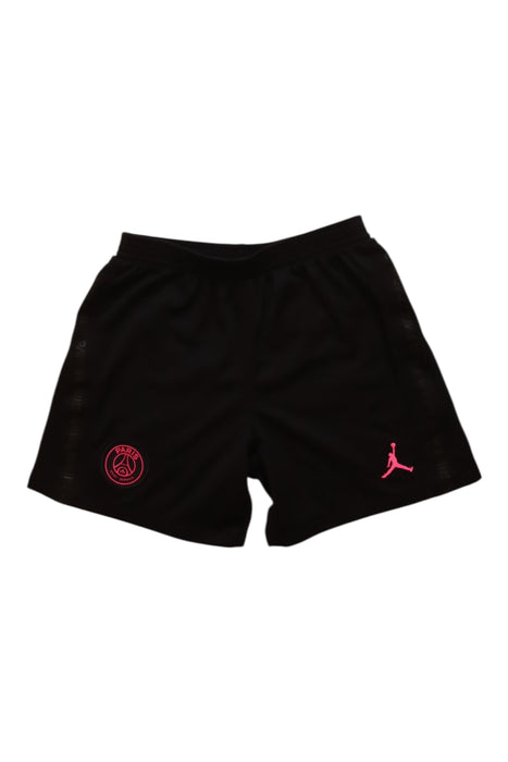 A Black Shorts from Air Jordan in size 4T for girl. (Front View)
