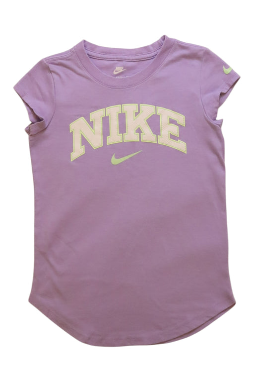 A Purple Short Sleeve T Shirts from Nike in size 5T for girl. (Front View)