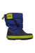A Blue Winter Boots from Crocs in size 3T for boy. (Front View)