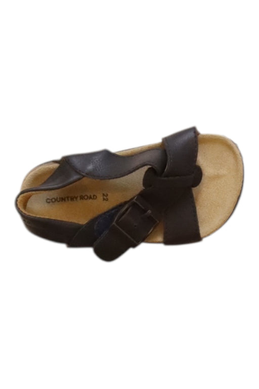 A Brown Sandals from Country Road in size 18-24M for boy. (Front View)