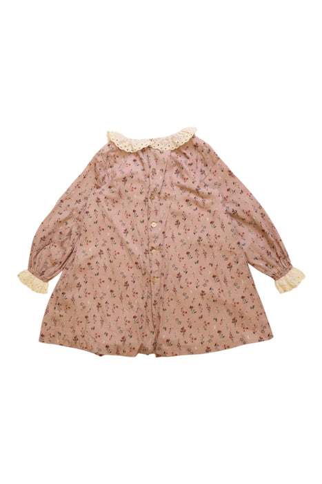 A Pink Long Sleeve Dresses from Fina Ejerique in size 3T for girl. (Back View)