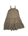 A Brown Sleeveless Dresses from Seed in size 7Y for girl. (Back View)