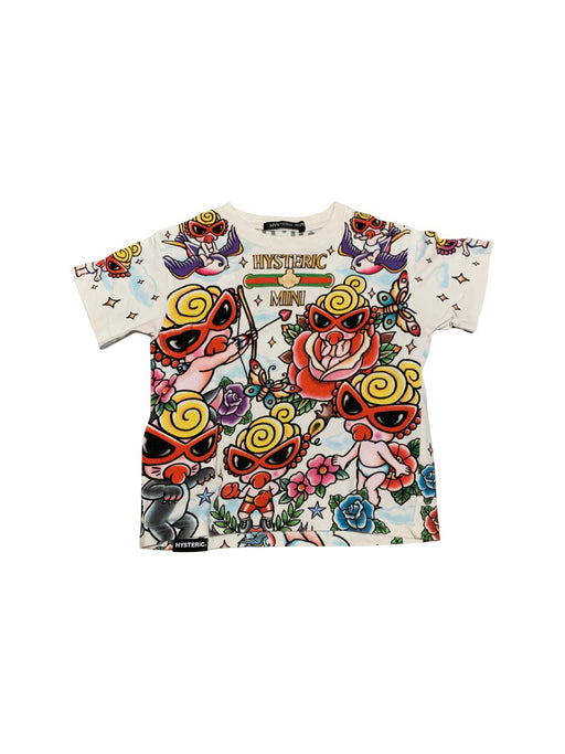 A White Short Sleeve T Shirts from Hysteric Mini in size 6T for girl. (Front View)