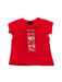 A Red Short Sleeve T Shirts from Emporio Armani in size 6T for neutral. (Front View)