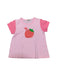 A Pink Short Sleeve T Shirts from Hot Biscuits Mikihouse in size 5T for girl. (Front View)