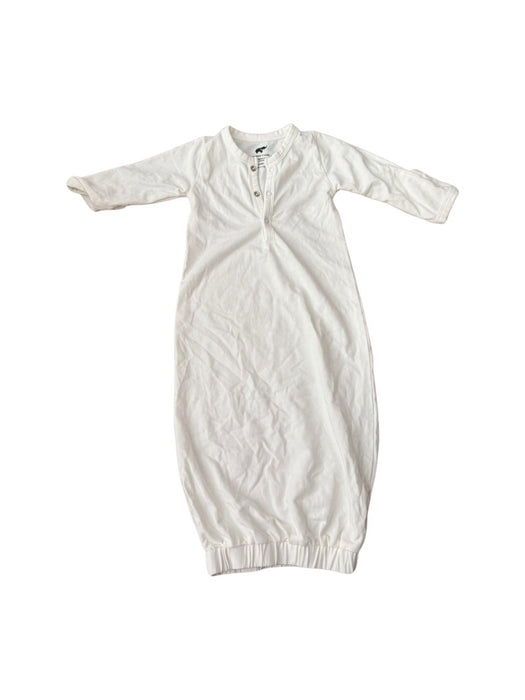 A White Sleepsacs from Monica + Andy in size 3-6M for neutral. (Front View)