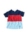 A Navy Short Sleeve T Shirts from Janie & Jack in size 12-18M for boy. (Front View)