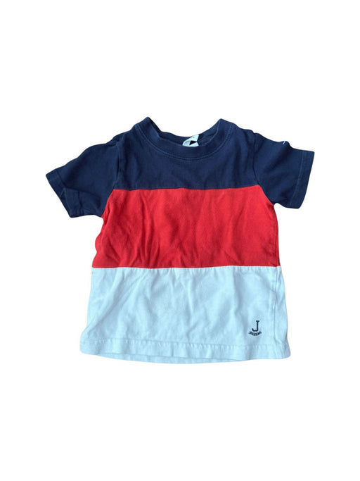 A Navy Short Sleeve T Shirts from Janie & Jack in size 12-18M for boy. (Front View)