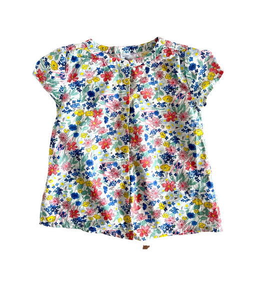 A Multicolour Short Sleeve Shirts from Petit Bateau in size 6T for girl. (Front View)