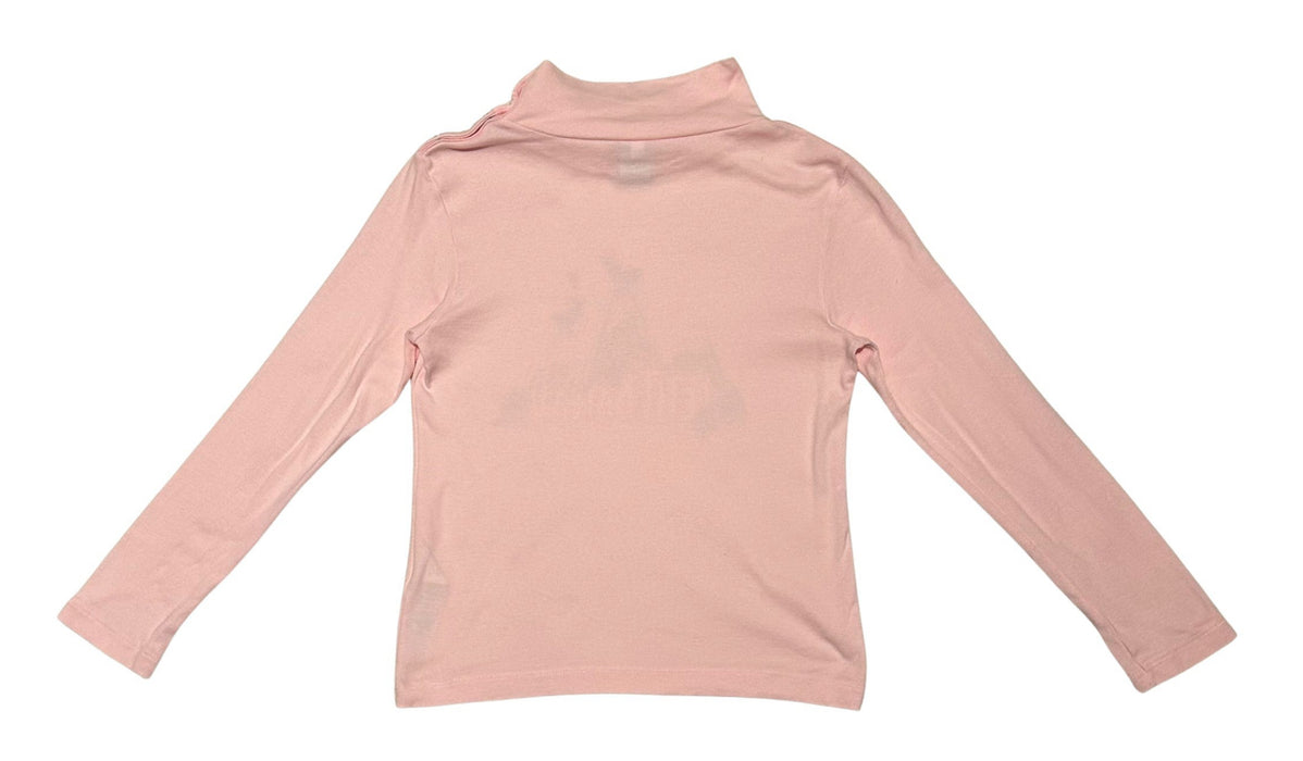 A Pink Long Sleeve Tops from Petit Bateau in size 8Y for girl. (Back View)