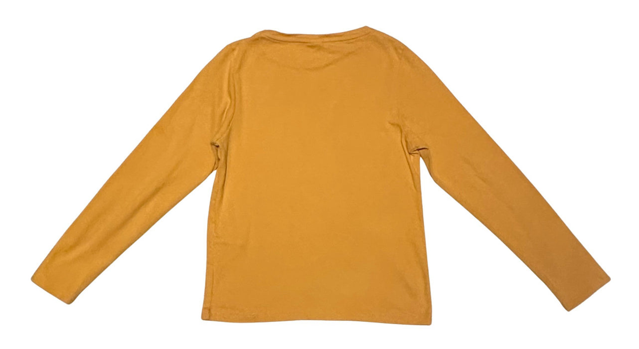 A Yellow Long Sleeve T Shirts from Petit Bateau in size 8Y for neutral. (Back View)
