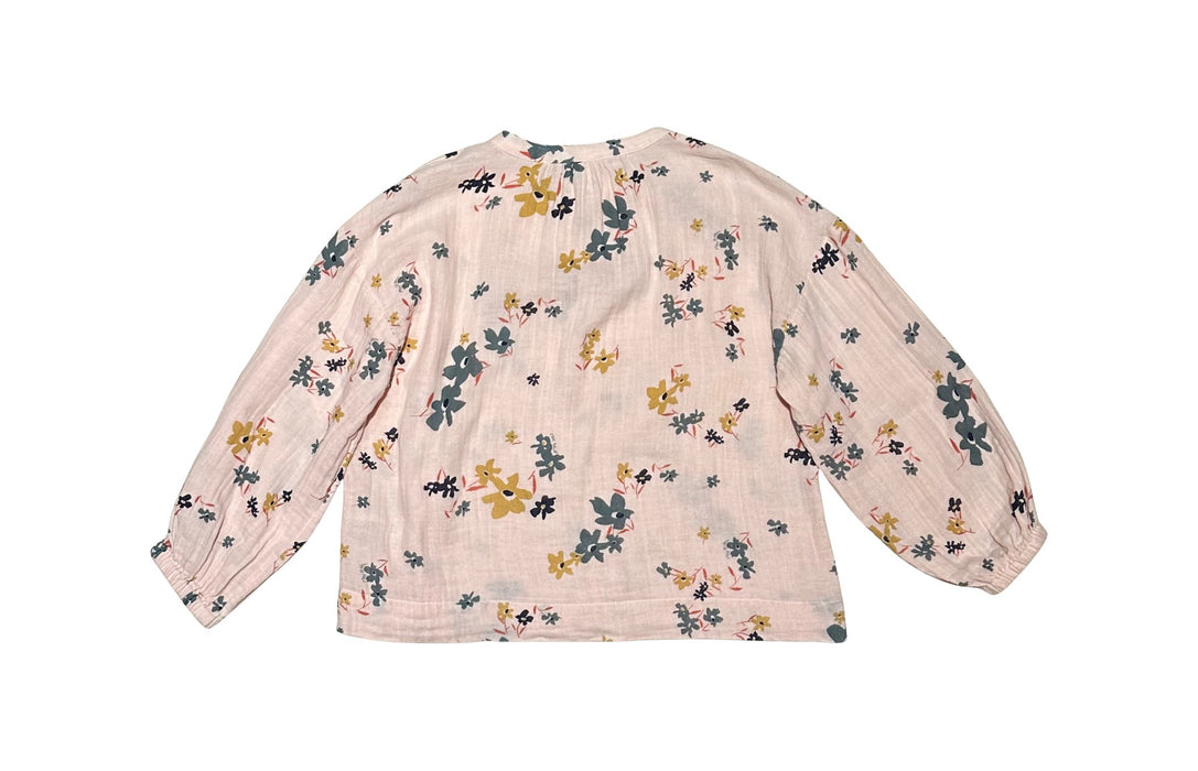 A Peach Long Sleeve Tops from Petit Bateau in size 10Y for girl. (Back View)
