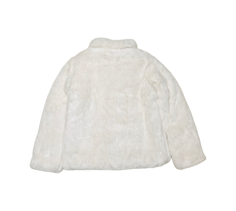 A White Coats from Petit Bateau in size 10Y for girl. (Back View)