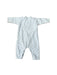 A Blue Onesies from Petit Bateau in size 0-3M for neutral. (Back View)