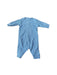 A Blue Onesies from Petit Bateau in size 0-3M for neutral. (Back View)