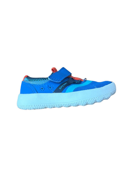A Blue Sneakers from Sperry in size 12-18M for neutral. (Back View)