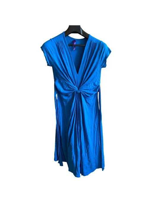 A Blue Short Sleeve Dresses from Seraphine in size XS for maternity. (Front View)