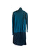 A Teal Sweater Dresses from Seraphine in size XS for maternity. (Front View)