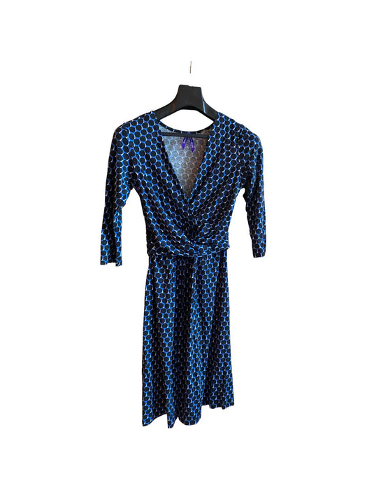 A Blue Long Sleeve Dresses from Seraphine in size XS for maternity. (Front View)