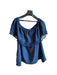 A Blue Short Sleeve Tops from Ingrid & Isabel in size S for maternity. (Front View)