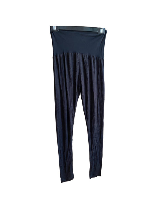 A Black Leggings from 010 Maternity in size L for maternity. (Back View)