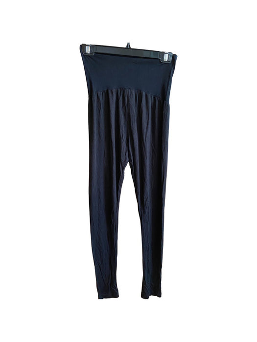 A Black Leggings from 010 Maternity in size L for maternity. (Back View)