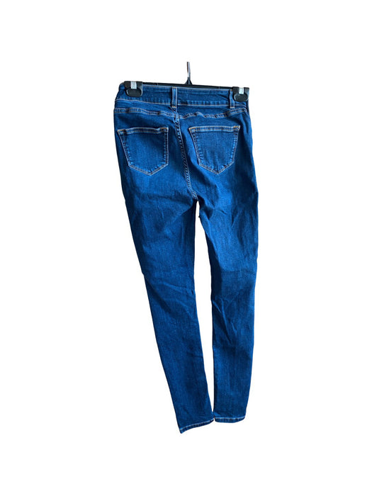 A Blue Jeans from Seraphine in size S for maternity. (Back View)