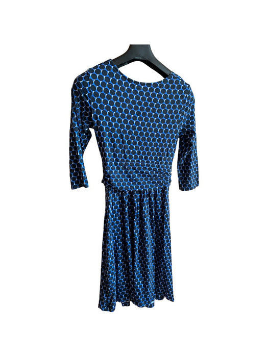 A Blue Long Sleeve Dresses from Seraphine in size XS for maternity. (Back View)