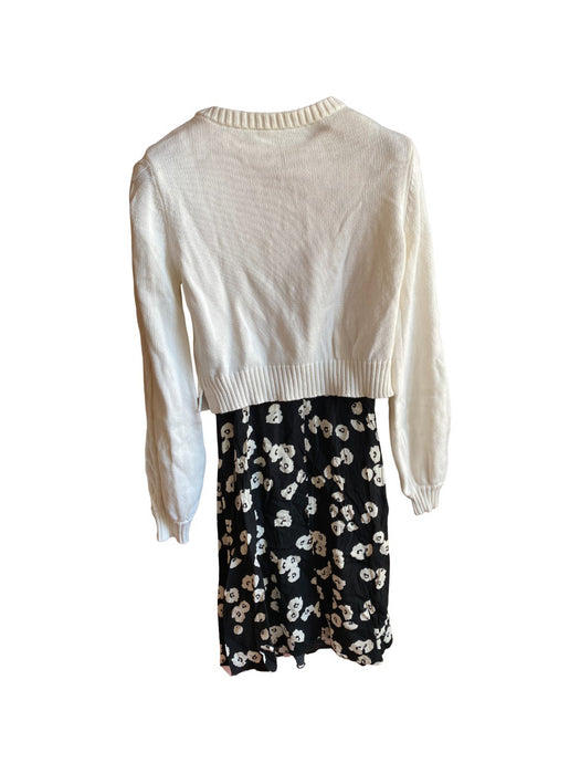 A White Sweater Dresses from Seraphine in size S for maternity. (Back View)